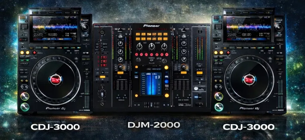 Noleggio - Console DJ Pioneer CDJ-3000 + DJM-2000